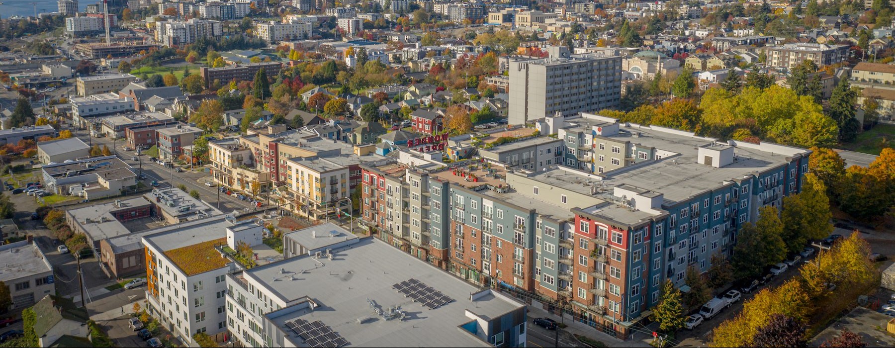 a city with many buildings